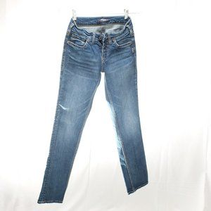 Silver Suki Straight Jeans - W25/L32